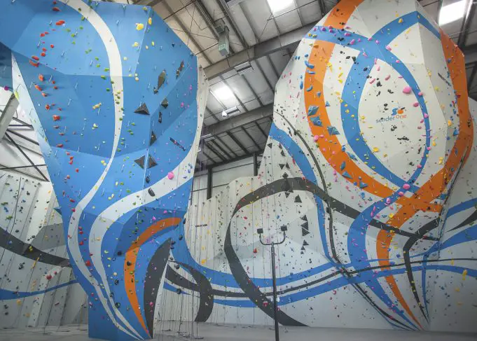 Rock climbing gym in Santa Ana, California