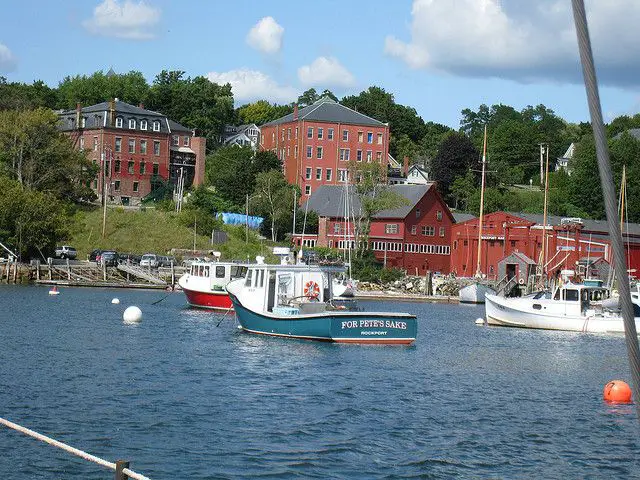 Town In Maine, New England