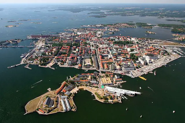 Small Town Locality In Sweden