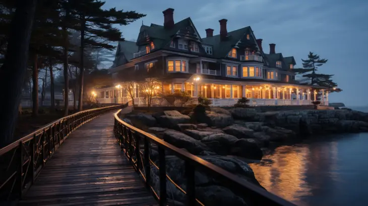New England resort with ghostly lore