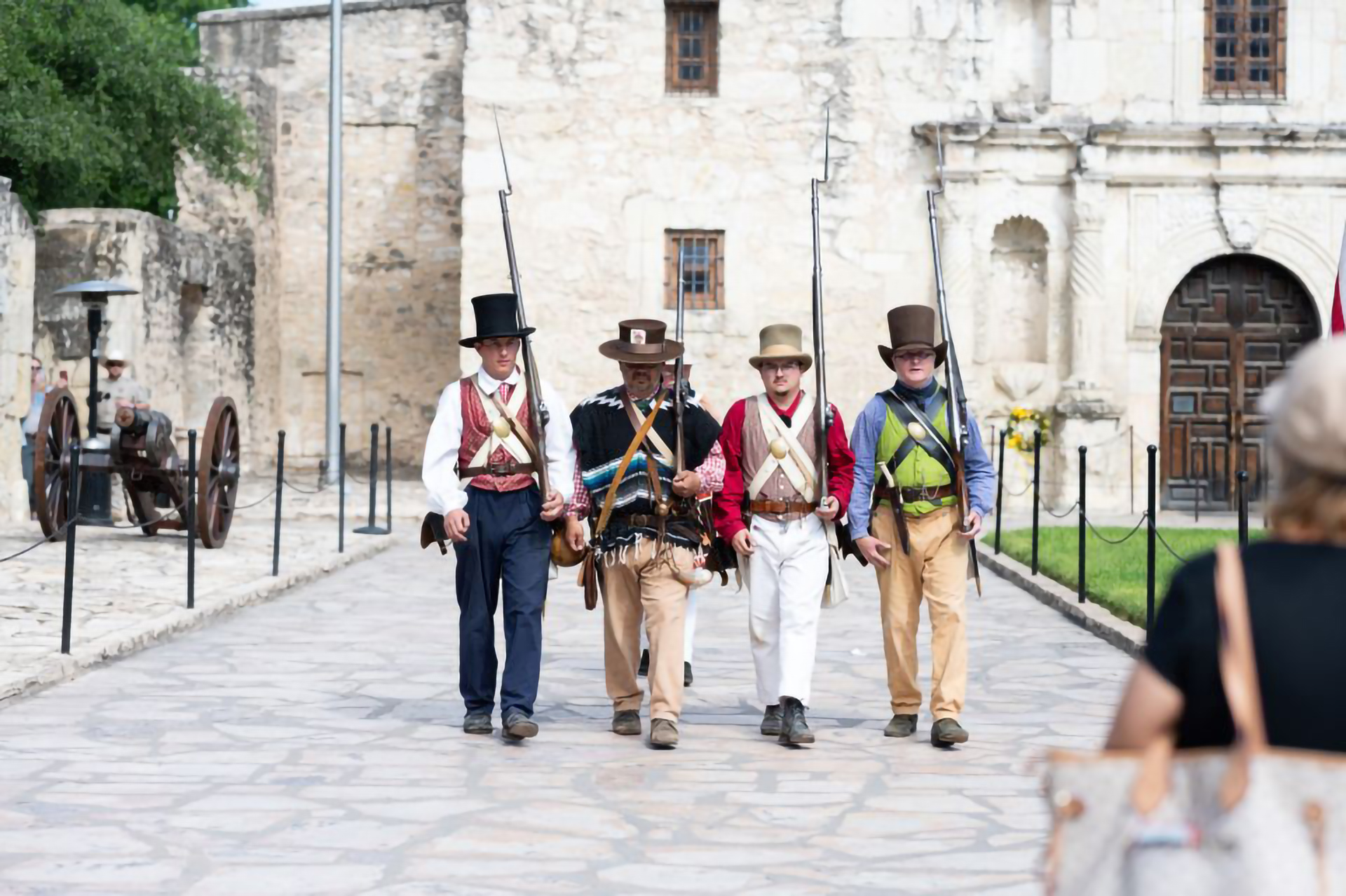 Alamo Soldier Guard Reenactment