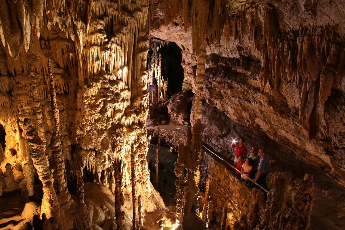 Interior of Natural Bridge Caverns